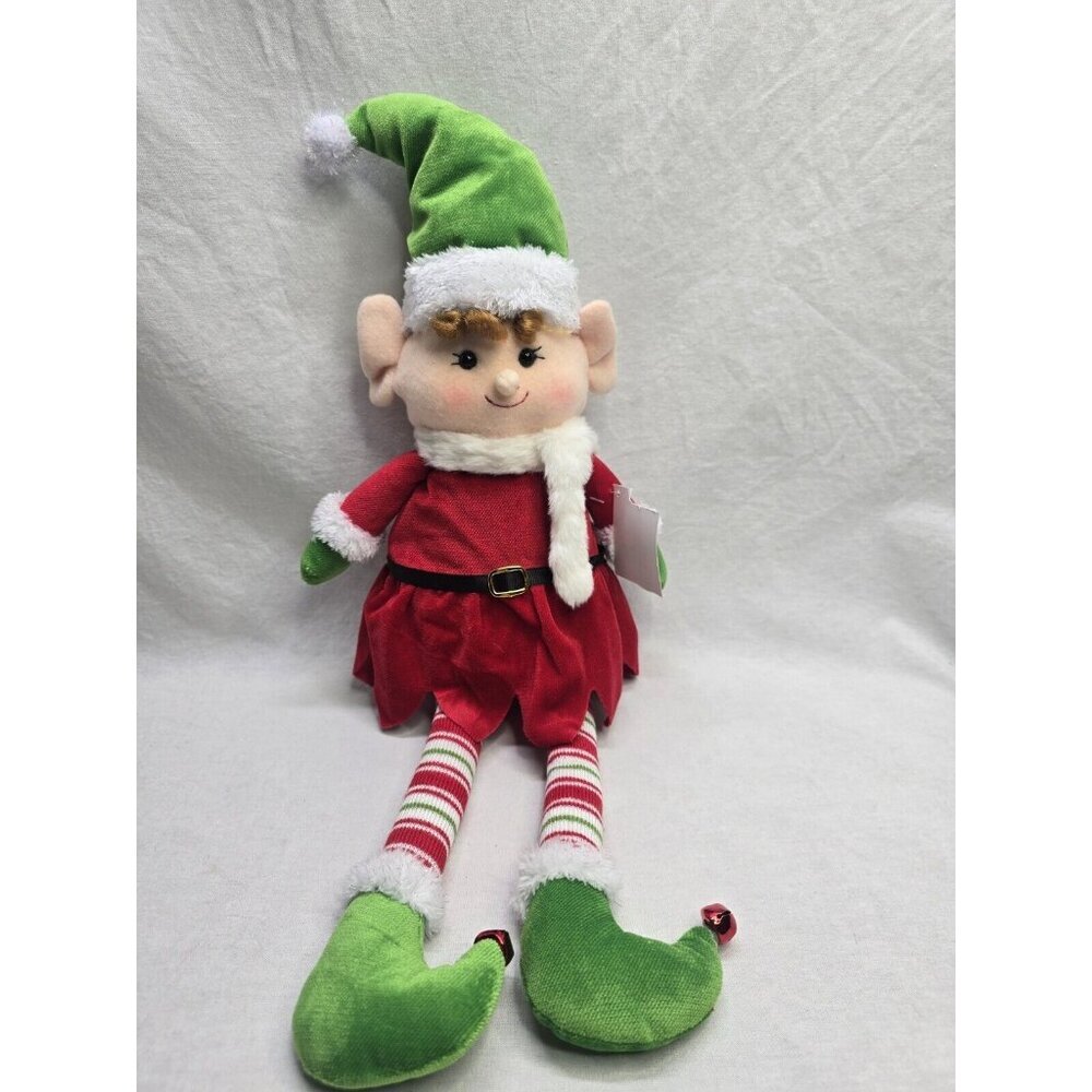 Hobby Lobby Christmas 2023 Sitting Plush Elf Decor 19.5in (49.53cm) Holiday